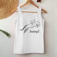 Showjumping Equestrian Horse Riding レディースタンクトップ 面白い贈り物