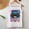 かわいいアニメの女の子 長袖tシャツ レディースタンクトップ 面白い贈り物