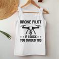ドローン パイロット If I Duck Youhould Too ドローン フライングドローン Rc レディースタンクトップ 面白い贈り物