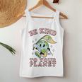 レトロ グルービー Be Kind To Your Planet Earth Day 70年代 80年代 4月 レディースタンクトップ 面白い贈り物
