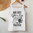 初めての父の日 Together Beer First Time Dad レディースタンクトップ 面白い贈り物
