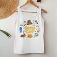 夏のキャンプ旅行 キャンパー キッズ 女の子 男の子 お揃い 長袖tシャツ レディースタンクトップ 面白い贈り物