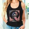American Afro 4Th Of July Freedom Black African Women Tank Top Gifts for Her
