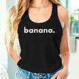 Banana バナナドット ロゴ バナナ パロディ おもしろ ギャグ ハイブランド レディースタンクトップ 彼女への贈り物