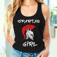 Casco De Gladiadorpartan Girl Warrior Departan Girl Camiseta sin mangas para mujer Regalos para ella