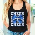 Cheer Mom Blue Bow Cheerleader Competition Game Day Women Tank Top Gifts for Her