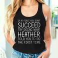 Custom Name Girl Mom Wife Birthday Presents Heather Name Personalized Birthday Christmas Joke Women Tank Top Gifts for Her
