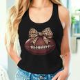 Cute Football Coquette Bow Cute Football Mom Women Tank Top Gifts for Her