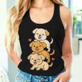Cute Kawaii Puppies Neko Dog Lover Girl Women Tank Top Gifts for Her