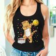Dabbing Cat ボウリングシャツ 面白いボウリングギフト 猫 お母さん 女の子 レディースタンクトップ 彼女への贈り物