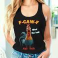 F-Caw-F What The Heli Chicken Humor F-Caw-F Rooster Women Tank Top Gifts for Her