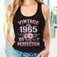 60Th B-Dayintage 1965 Floral 60 Years Of Perfection レディースタンクトップ 彼女への贈り物