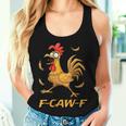 F-Caw-F Rooster Bird F-Caw-F Graphic For Man Woman Women Tank Top Gifts for Her