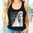 Hail Mary Blessed Mother ロザリオの祈り レディースタンクトップ 彼女への贈り物