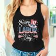 Happy Labor Day Patriotic Union Workers Usa Flag Women Women Tank Top Gifts for Her
