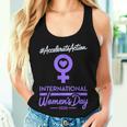 International Women's Day 2025 Accelerate Action Girls レディースタンクトップ 彼女への贈り物