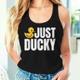 Just Duckyラバーダック レディースタンクトップ 彼女への贈り物