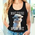 Maltese Mommyマルチーズ ママ 犬 お母さん 母の日 お母さん スウィート・マルチーズ レディースタンクトップ 彼女への贈り物