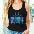 Mermaid Security Dad Mom Mermaid Family Mermaid Squad Women Tank Top Gifts for Her