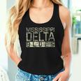 Mississippi Delta Blues Intage Retro Envejecida Camiseta sin mangas para mujer Regalos para ella