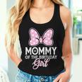 Mommy Of The Birthday Girl Cute Pink Bow Family Matching Women Tank Top Gifts for Her