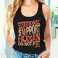 Retro Do Not Pet Emotionalupport Human Groovy レディースタンクトップ 彼女への贈り物