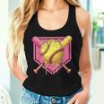 Softball Drip Girls Home Plate Ice Cream Drip Youth Sports Women Tank Top Gifts for Her
