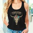 Vintage Stapleton Last Name Personalized Stapleton Flower Women Tank Top Gifts for Her