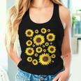ひまわり 花柄 花 シンプル ポジティブ 夏 グラフィック レディースタンクトップ 彼女への贈り物