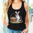 イースターデー 猫 バニー 耳 卵 イースター ウサギ 男性 女性 キッズ レディースタンクトップ 彼女への贈り物