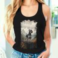 スタンダード シュナウザー マウンテン 肉球デザイン 犬 お母さん お父さん レディースタンクトップ 彼女への贈り物