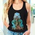 トカゲ イグアナ クール 爬虫類 グラフィック – 男性、女性、男の子、女の子。 レディースタンクトップ 彼女への贈り物