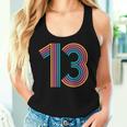 ナンバー13 13周年 男の子 女の子 13歳の誕生日 レディースタンクトップ 彼女への贈り物