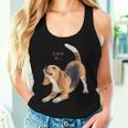 ビーグルシャツ ビーグルtシャツ Love Is Dog Mom Dad 子犬 ペット キュート レディースタンクトップ 彼女への贈り物