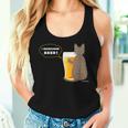 ビールをすすめるねこ2 猫 ビール Cat Beer レディースタンクトップ 彼女への贈り物