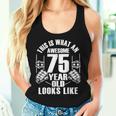 男性、女性、75歳の誕生日への75歳の誕生日プレゼント レディースタンクトップ 彼女への贈り物