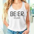 Beer O'clock ビールタイム 面白いギフト ビール愛好家 レディースタンクトップ 彼女への贈り物
