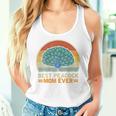 Best Peacock Mom Ever Retro Vintage Peacock Lover Mommy Women Tank Top Gifts for Her