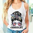 Bingo Life Messy Bun Bingo Lover Grandma Women Tank Top Gifts for Her