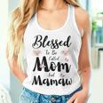 Blessed To Be Called Mom And Mamaw Floral Cute Women Tank Top Gifts for Her