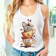 Coffee Is Life 愉快なコーヒー好きのギフト レディースタンクトップ 彼女への贈り物