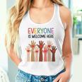 Everyone Is Welcome Here アイダホ 教師 男性 女性 キッズ レディースタンクトップ 彼女への贈り物