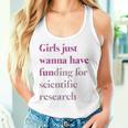 Girls Just Wanna Have Funding X Forcience Research レディースタンクトップ 彼女への贈り物