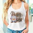Gnome Coffee Lover I Pretend Coffee Help But I'mtill A レディースタンクトップ 彼女への贈り物