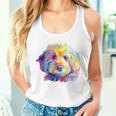 Goldendoodle ギフト ラブラドゥードル Cockapoo Mom カラフル ポップアート レディースタンクトップ 彼女への贈り物
