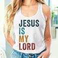 Jesus Is My Lord – Christian Faithintage Graphic レディースタンクトップ 彼女への贈り物