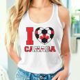 I Love Canada サッカーボール 男の子 女の子 キッズ カナダ国旗 レディースタンクトップ 彼女への贈り物