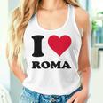 I Love Roma レディースタンクトップ 彼女への贈り物