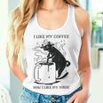 Magic Coffee Cat 面白い猫 レディースタンクトップ 彼女への贈り物