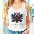 Namaste Lotus Flower Zen Buddhism Yogi Buddhist Buddha Yoga Gray Tank Top Frauen Geschenke für Sie